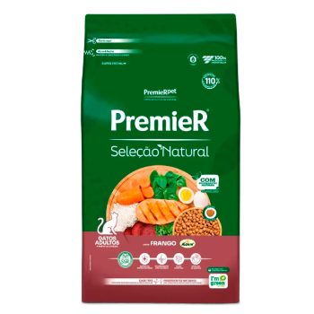 Ração Premier Seleção Natural Gatos Adultos Frango 7,5kg