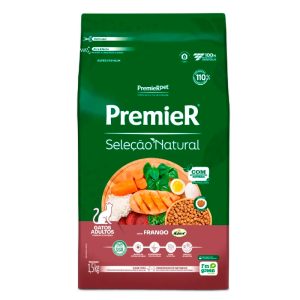 Ração Premier Seleção Natural Gatos Adultos Frango 1,5kg
