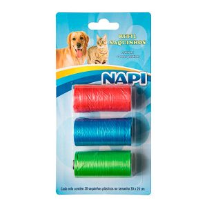 Refil Cata Caca Para Cães Napi 3 Unidades
