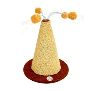 Arranhador Para Gatos Spire Marrom São Pet 37,5x37,5x45cm