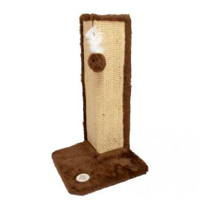Arranhador Para Gatos Protector Canto de Móveis Marrom São Pet 31x31x56