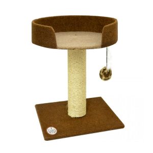 Arranhador Para Gatos Snooze Bege e Marrom São Pet 37x39x50cm