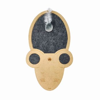 Arranhador Para Gatos Joy Mouse Cinza Fábrica Pet