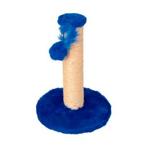Arranhador Para Gatos Redondo Médio Azul São Benedito Pet 40x40x53cm