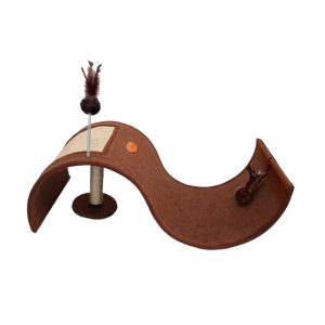 Arranhador Para Gatos Big Wave Cinza São Benedito Pet 84x40x29cm