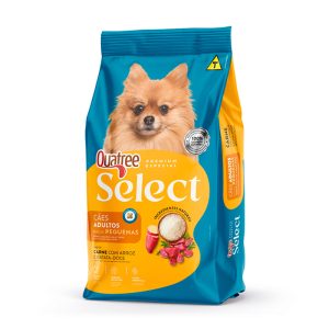 Ração Quatree Select Cães Adultos Raças Pequenas Carne com Arroz e Batata Doce 3kg