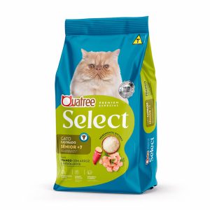 Ração Quatree Select Gatos Castrados Sênior 7+ Frango com Arroz e Batata Doce 1kg