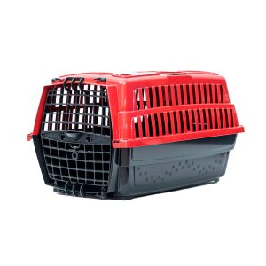Caixa de Transporte Dog Love Travel Vermelho Para Cães Pet Injet Nº03