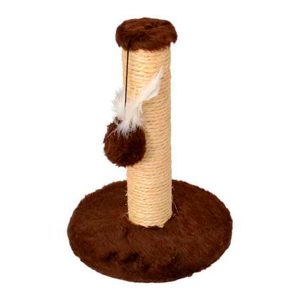 Arranhador Para Gatos Redondo Médio Marrom São Benedito Pet 40x40x53cm