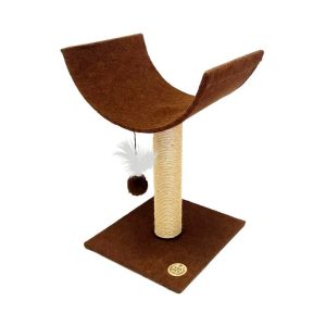 Arranhador Para Gatos CatPipe Marrom São Pet 37x39x61cm