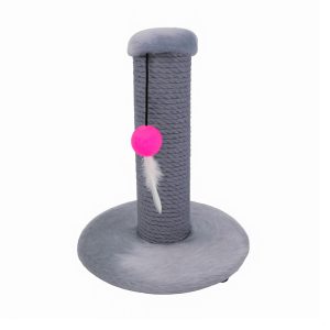 Arranhador Para Gatos Poste Cinza Tudo Pet
