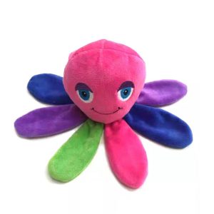 Brinquedo Pelúcia Para Cães Polvo Colorido Savana Pet