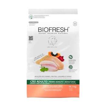 Ração Biofresh Para Cães Adultos de Raças Pequenas e Mini Seleção de Carnes, Frutas e Legumes 10,1kg