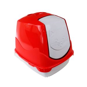 Banheiro Cat Toilet Para Gatos Vermelho Pet Injet
