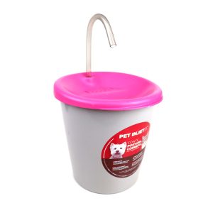 Fonte Bebedouro Para Cães e Gatos Postura Correta Rosa Pet Injet