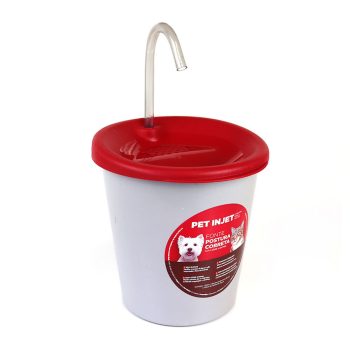 Fonte Bebedouro Para Cães e Gatos Postura Correta Vermelho Pet Injet