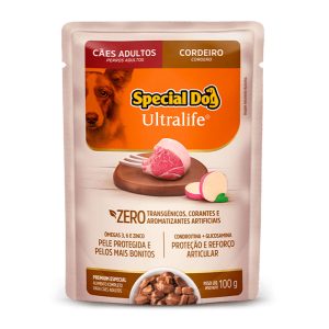 Ração Úmida Special Dog Ultralife Sachê Cães Adultos Sabor Cordeiro 100g