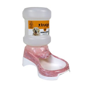 Bebedouro Automático Para Cães e Gatos Mármore Carrara Rosé Truqys Pet 2 Litros