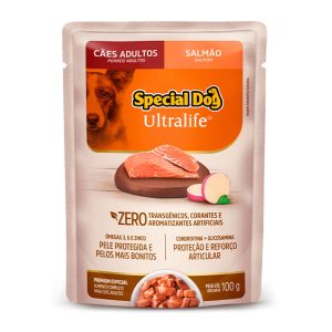 Ração Úmida Special Dog Ultralife Sachê Cães Adultos Sabor Salmão 100g