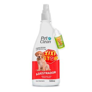 Educador Sanitário Pet Clean Xixi Stop 500mL + Xixi Aqui Cães 30mL