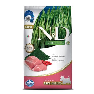 Ração Farmina N&D Spirulina Para Cães Adultos Raças Mini e Pequenas Suíno 7kg