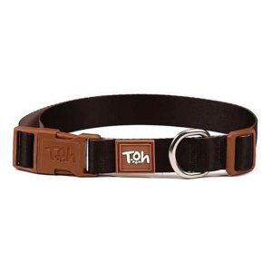 Coleira Para Cães Toh Pop Preto-Caqui Tam. P