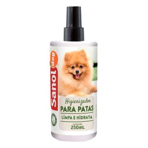 Higienizador Para Patas Cães e Gatos Sanol Dog 250mL