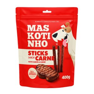 Bifinho Stick Maskotinho Para Cães Sabor Carne 400g