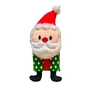 Brinquedo Pelúcia Para Cães Papai Noel com Mordedor Savana Pet