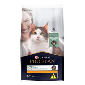 Ração Pro Plan Para Gatos Adultos Live Clear Redução Alérgenos 3kg