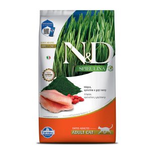 Ração Farmina N&D Spirulina Para Gatos Adultos Tilápia 1,5kg