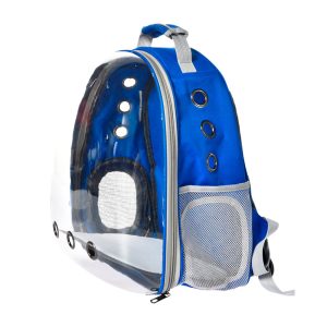 Mochila Para Cães e Gatos Vision Azul Chalesco