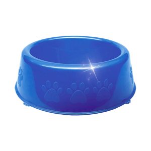 Comedouro Para Cães Perolizado Luxo Azul Pet Injet 900ml