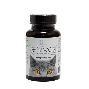 Suplemento RenAvast 300mg Para Gatos Inovet 60 Cápsulas