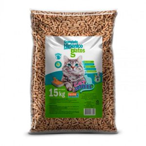 Granulado Higiênico de Madeira Para Gatos Cat Wheel 15kg