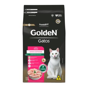 Ração Golden Gatos Adultos Castrados Peixe 1kg