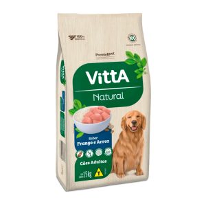 Ração Premier Vitta Natural Para Cães Adultos Sabor Frango e Arroz 15kg