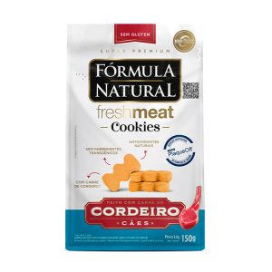 Biscoito Fórmula Natural FreshMeat Cookies Para Cães Adultos Sabor Cordeiro 150g