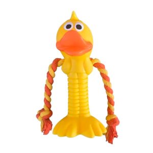 Brinquedo Mordedor Para Cães Big Pato com Corda Petgrows