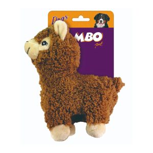 Brinquedo Pelúcia Para Cães Lhama Marrom Jambo Pet