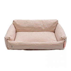 Cama Ilhéus Para Cães e Gatos São Pet Bege Tamanho M