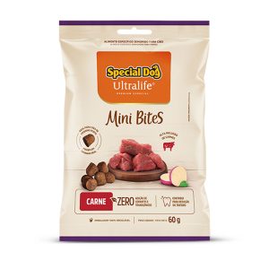 Petisco Special Dog Ultralife Para Cães Mini Bites Sabor Carne 60g