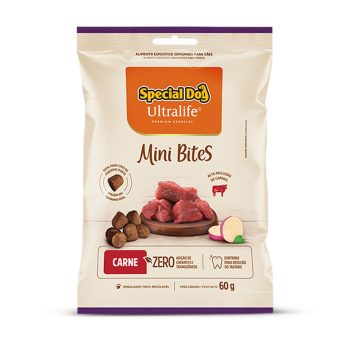 Petisco Special Dog Ultralife Para Cães Mini Bites Sabor Carne 60g