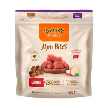 Petisco Special Dog Ultralife Para Cães Mini Bites Sabor Carne 400g