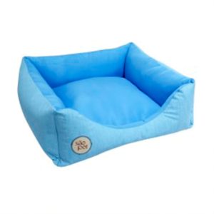 Cama Safira Para Cães e Gatos São Pet Azul Tamanho M