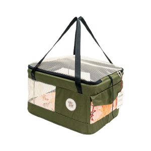 Bolsa de Transporte Para Cães e Gatos Aerial Verde São Pet
