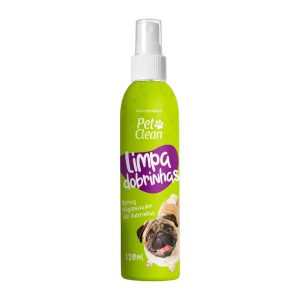 Spray Higienizador Limpa Dobrinhas Pet Clean 120ml
