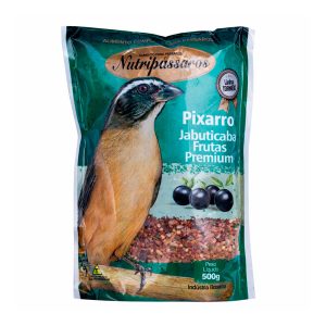 Ração Nutripássaros Premium Para Pixarro Jabuticaba e Frutas 500g