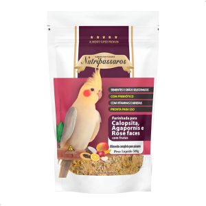 Ração Nutripássaros Farinhada Para Calopsita com Frutas 500g
