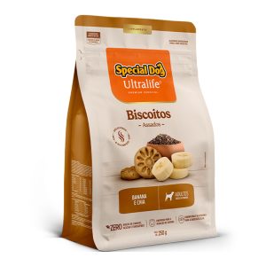 Biscoito Special Dog Ultralife Cães Adultos Sabor Banana e Chia 250g